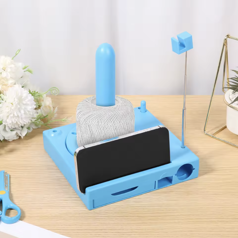 Crochet Caddy in Blue